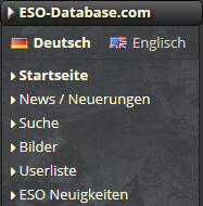 Sprachwechsel in der ESO-Database